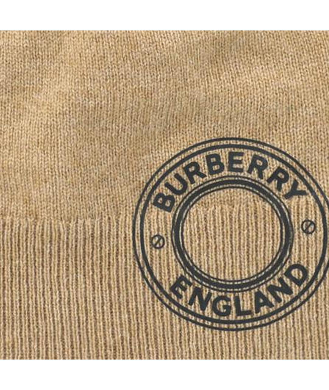 BURBERRY Бежевая кашемировая шапка, фото 3