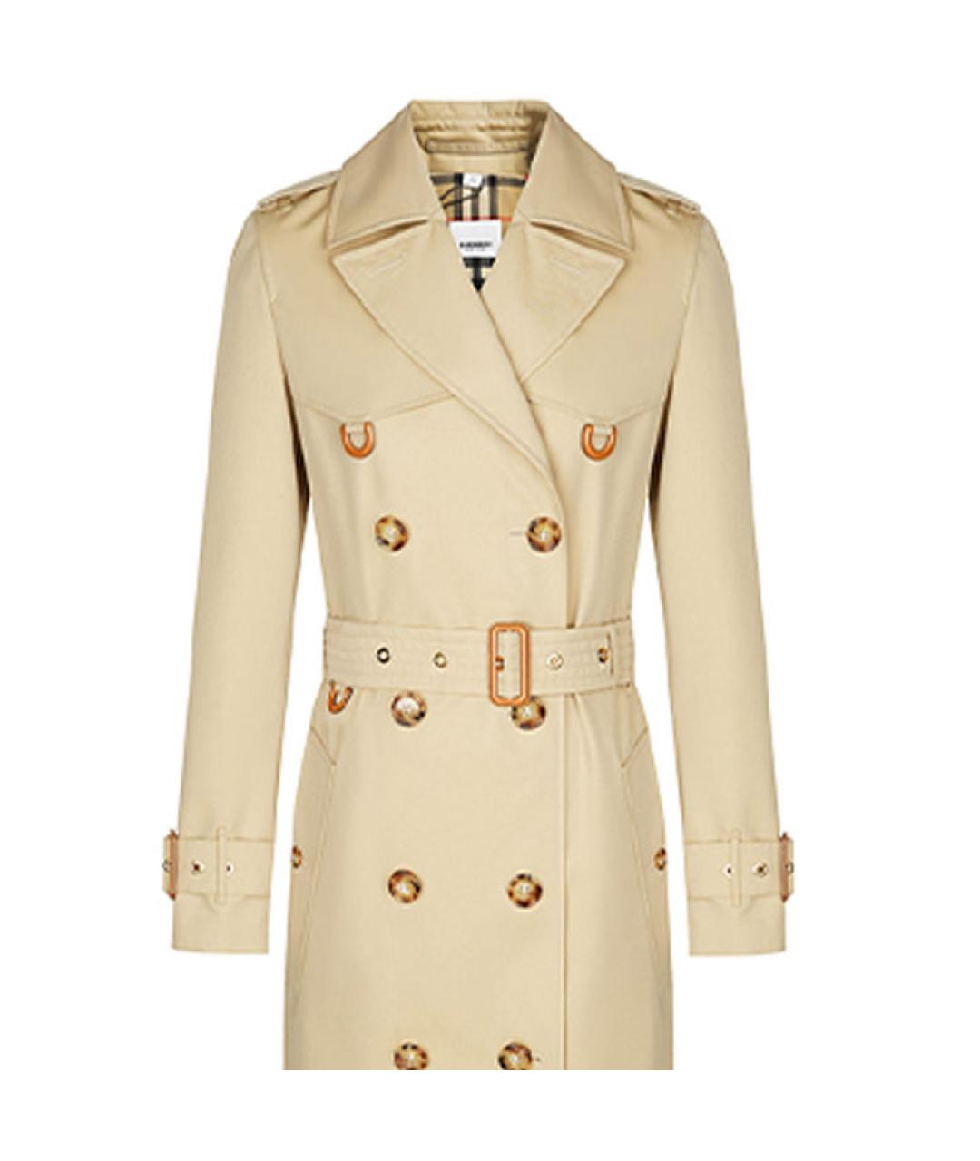 BURBERRY Хаки хлопковый тренч/плащ, фото 5