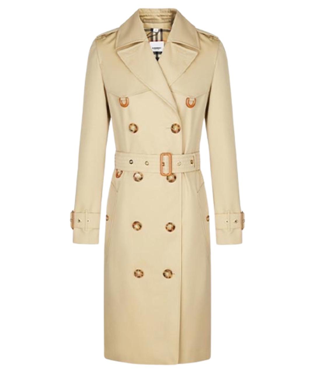 BURBERRY Хаки хлопковый тренч/плащ, фото 1