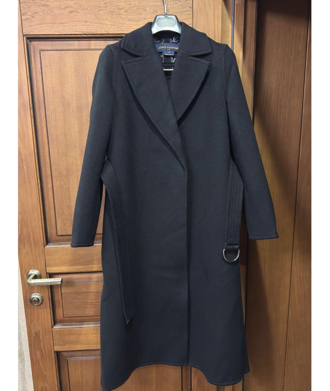 LOUIS VUITTON Черное шерстяное пальто, фото 9