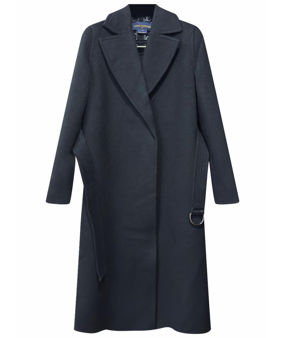 LOUIS VUITTON Черное шерстяное пальто, фото 1
