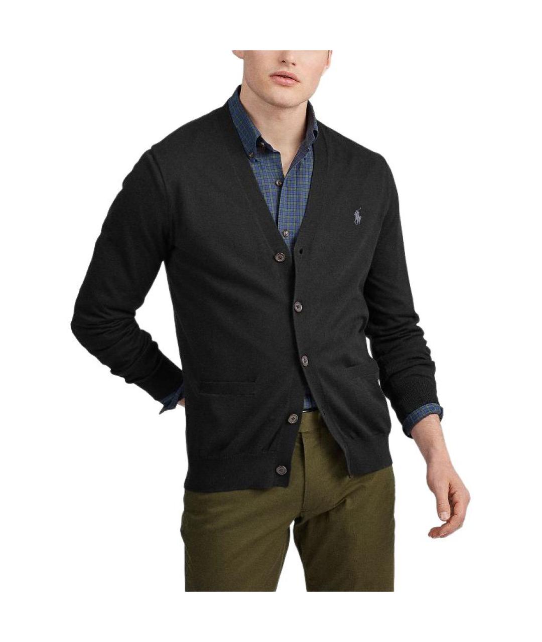 POLO RALPH LAUREN Черный кардиган, фото 3