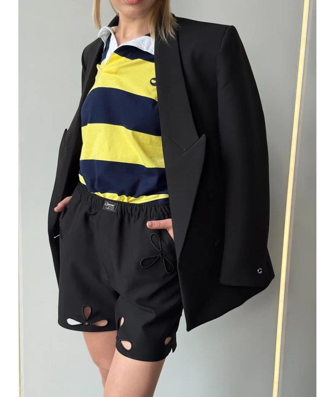 COPERNI Черные полиэстеровые шорты, фото 2