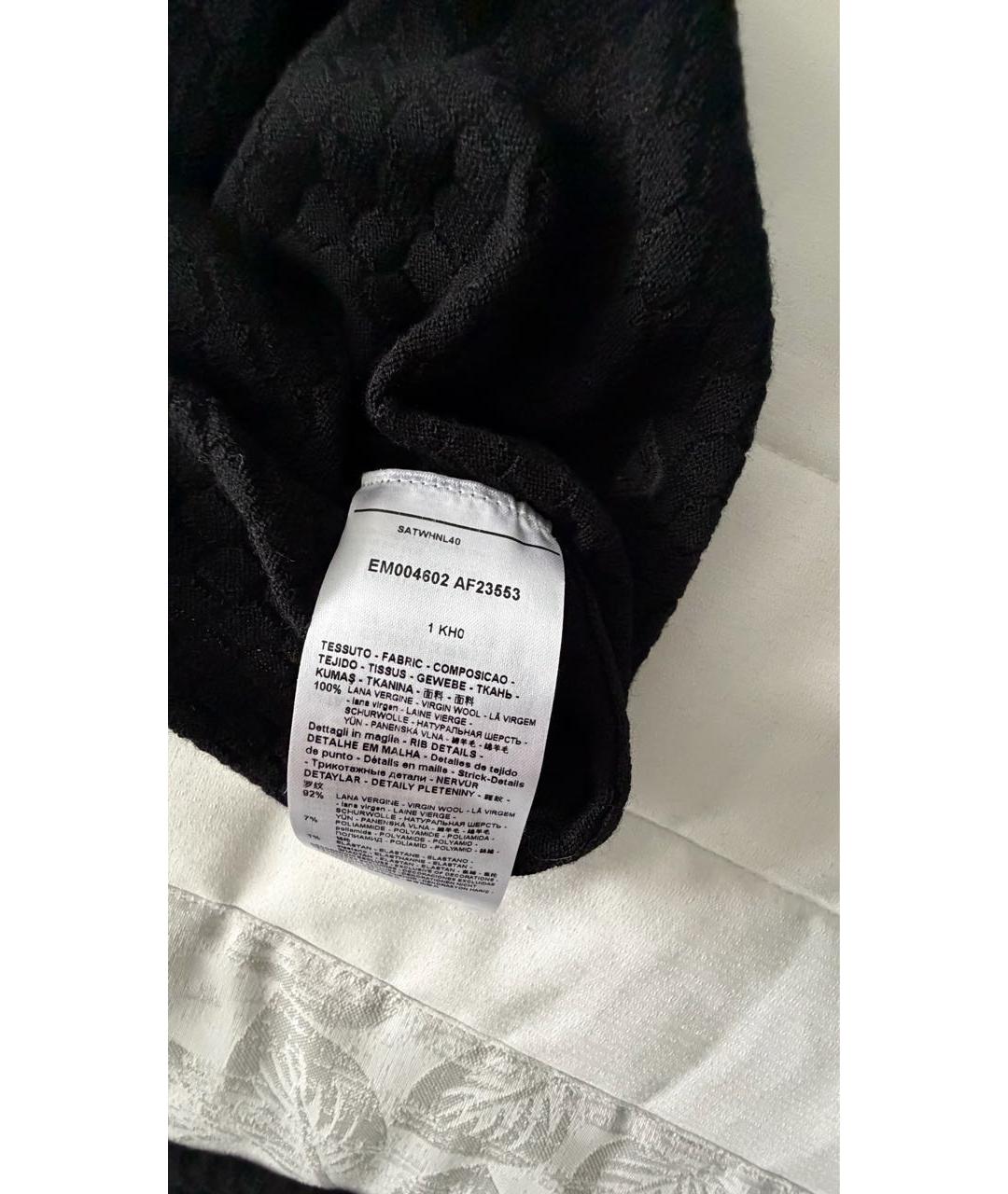 EMPORIO ARMANI Темно-синий хлопковый джемпер / свитер, фото 5