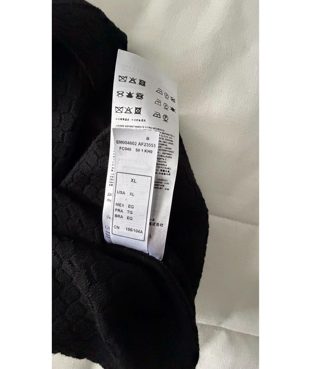 EMPORIO ARMANI Темно-синий хлопковый джемпер / свитер, фото 6