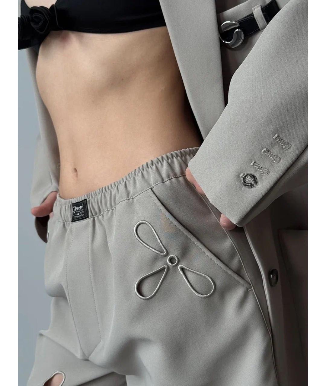 COPERNI Бежевые полиэстеровые шорты, фото 2