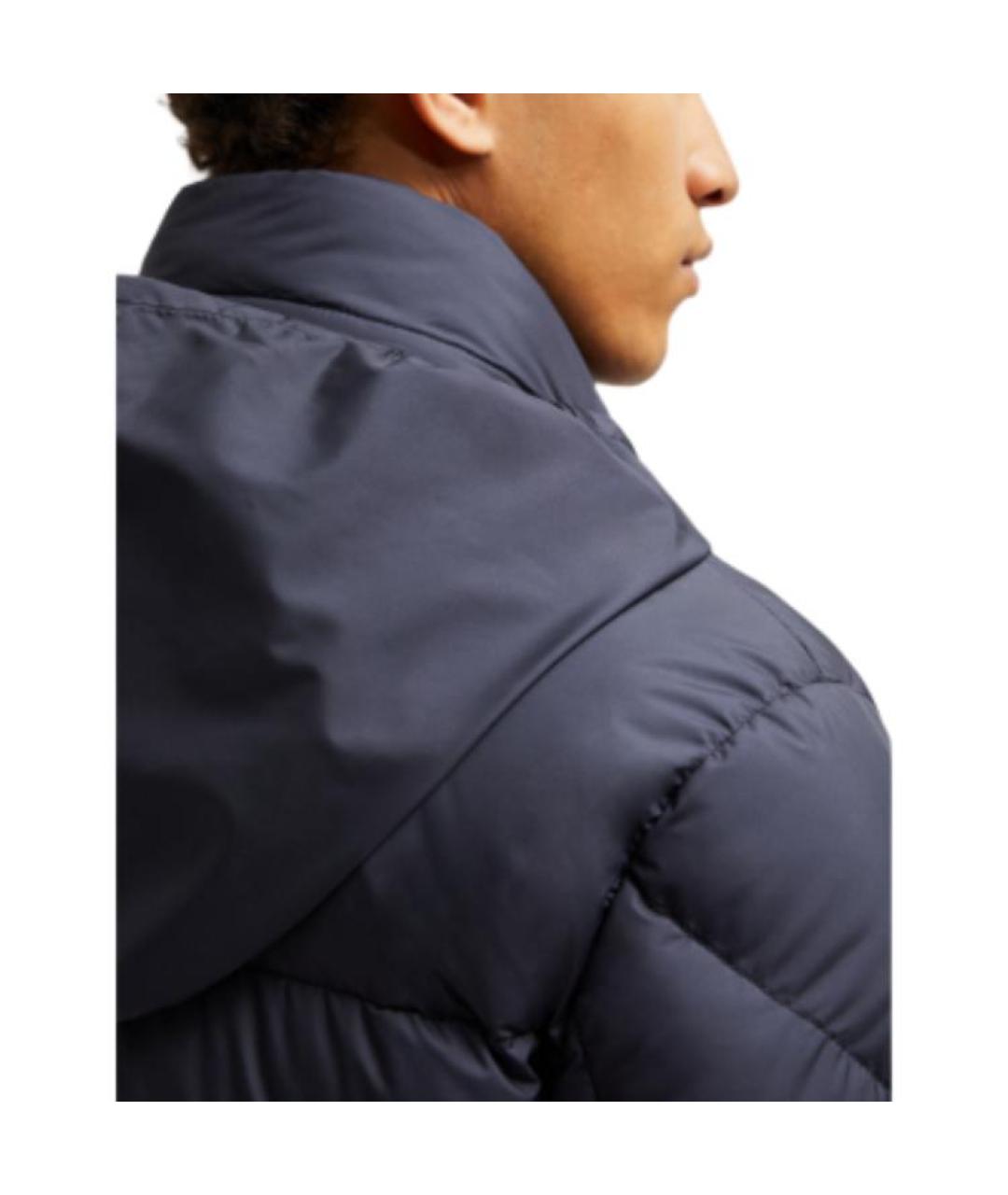 MONCLER Темно-синий пуховик, фото 6