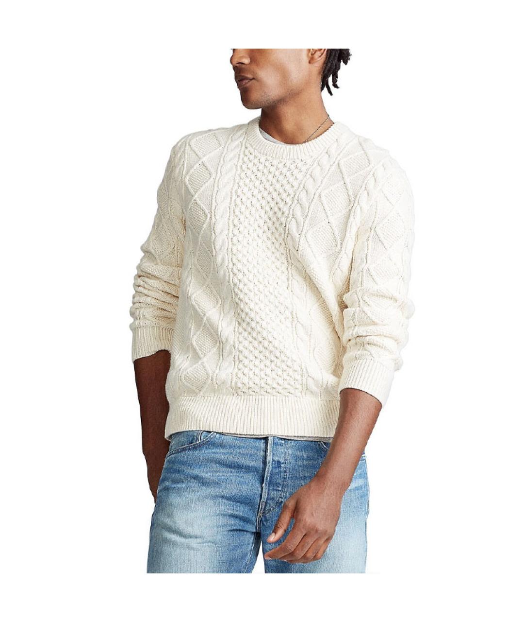 POLO RALPH LAUREN Белый джемпер / свитер, фото 3