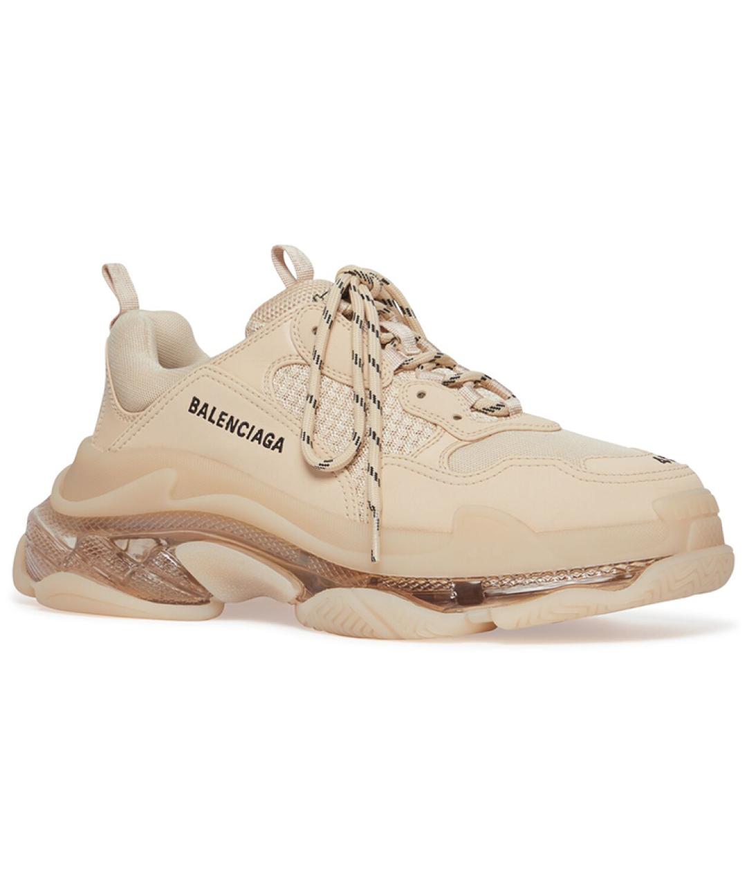 BALENCIAGA Бежевые кроссовки, фото 3