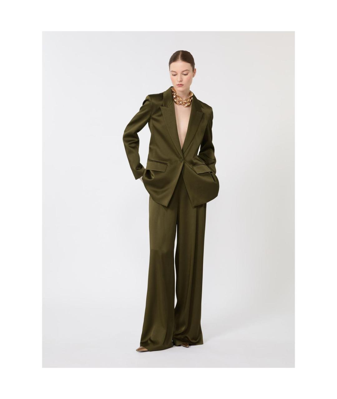 MAX MARA STUDIO Зеленый жакет/пиджак, фото 3