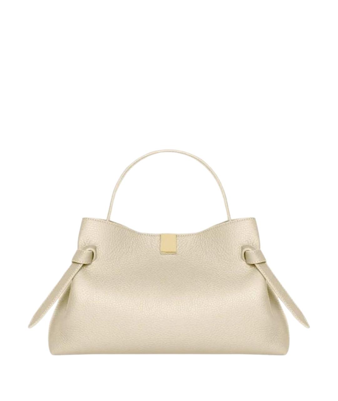 YUZEFI Бежевая кожаная сумка тоут, фото 1