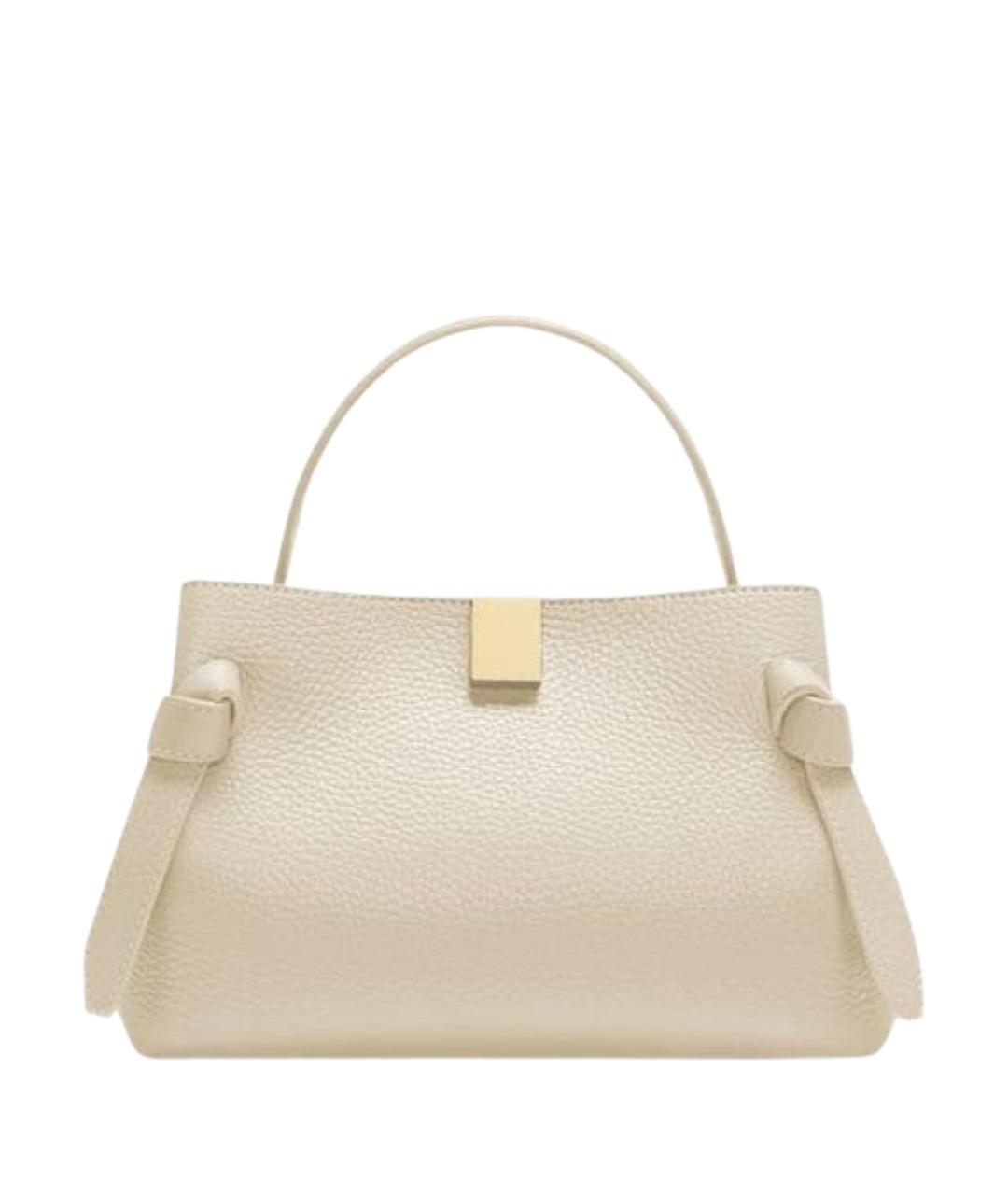 YUZEFI Бежевая кожаная сумка тоут, фото 1