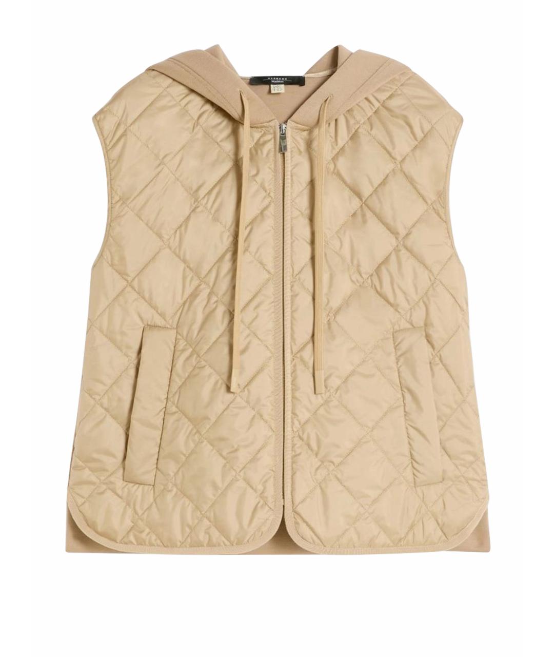 WEEKEND MAX MARA Бежевый полиэстеровый жилет, фото 1