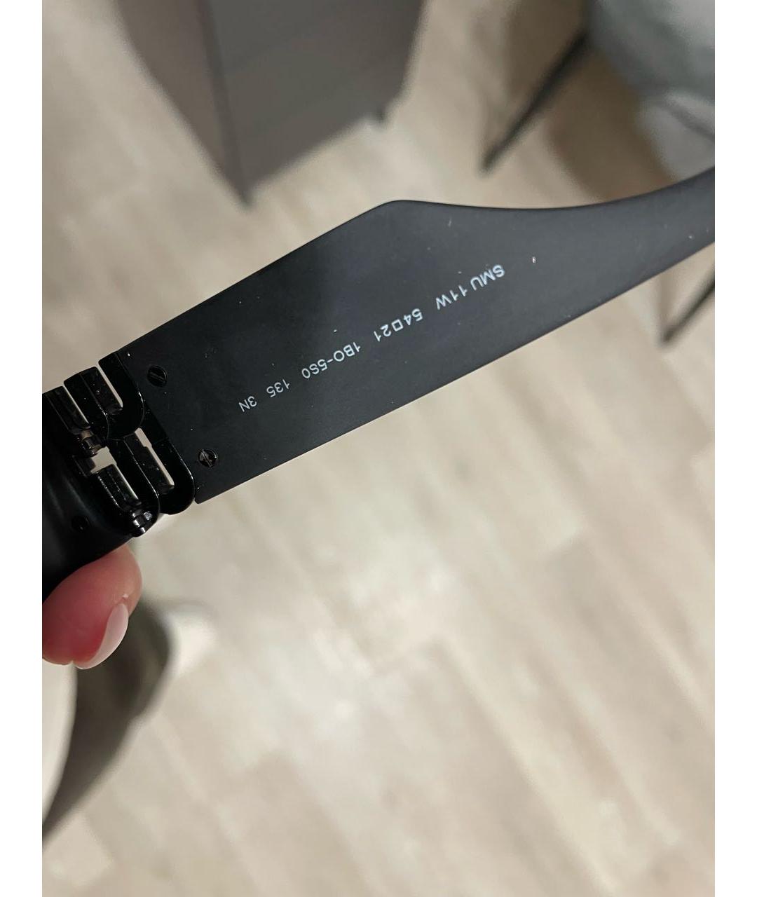 MIU MIU Черные пластиковые солнцезащитные очки, фото 5