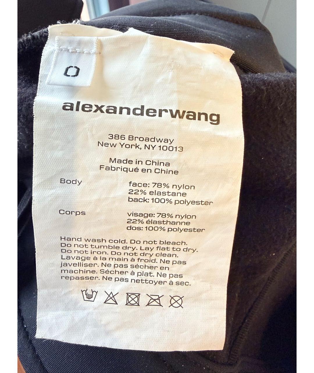 ALEXANDER WANG Черные леггинсы и велосипедки, фото 5