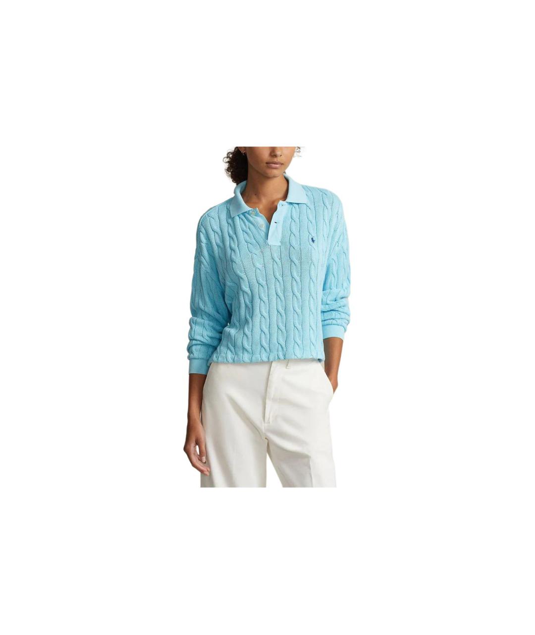 POLO RALPH LAUREN Голубой джемпер / свитер, фото 4