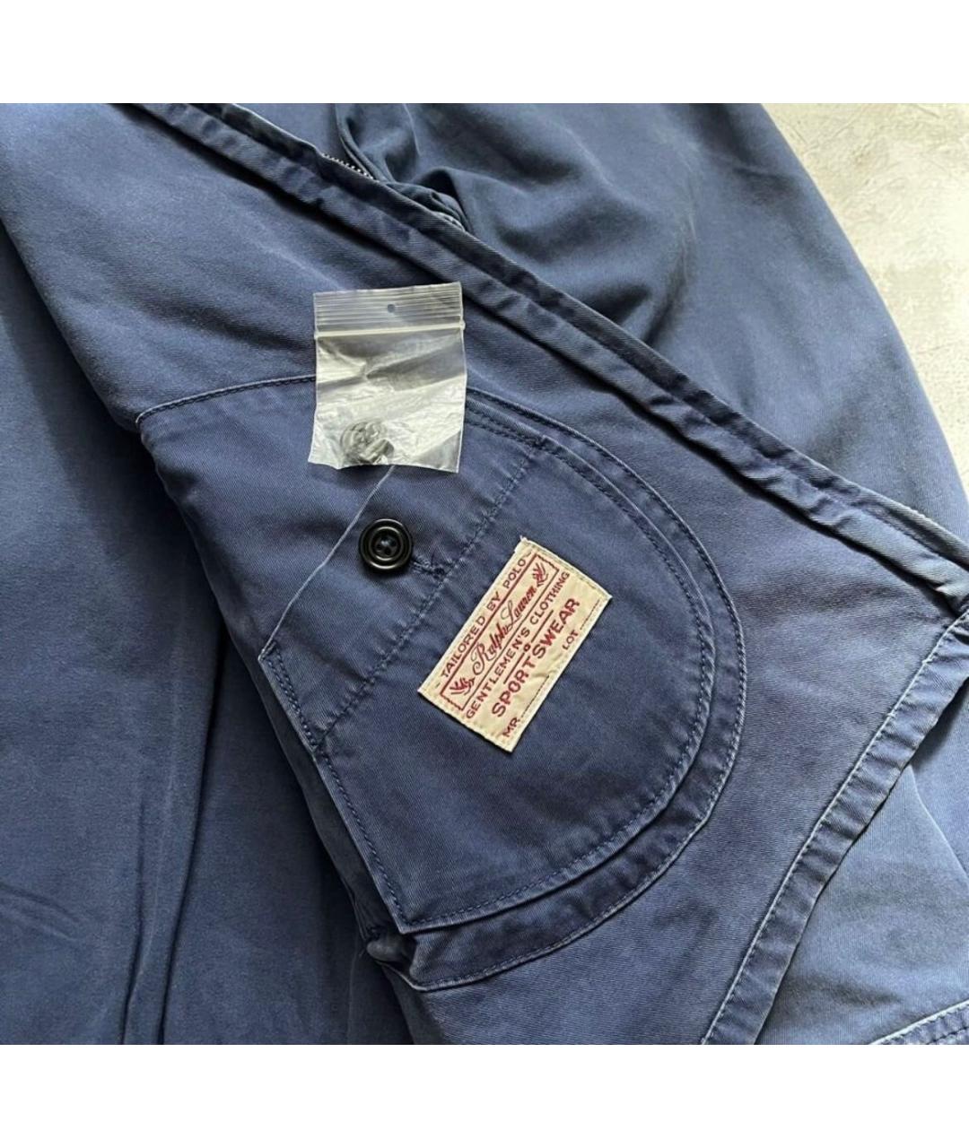 POLO RALPH LAUREN Синяя хлопковая куртка, фото 6