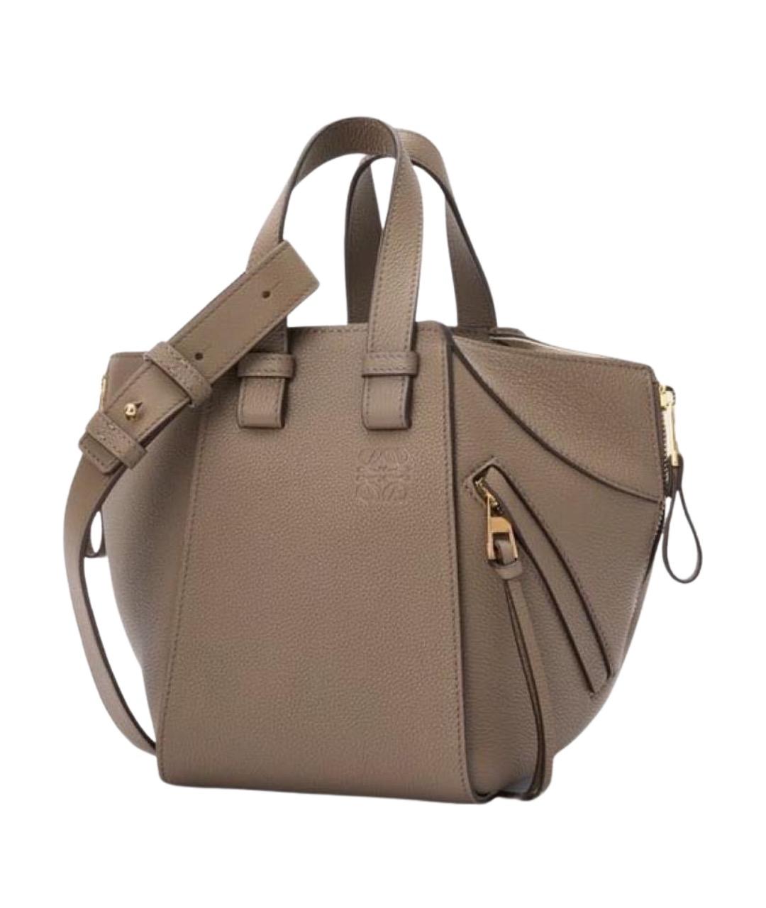 LOEWE Коричневая кожаная сумка через плечо, фото 2