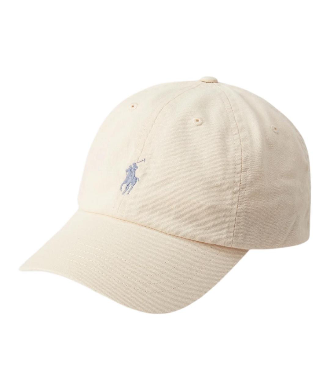 POLO RALPH LAUREN Бежевая хлопковая кепка/бейсболка, фото 1