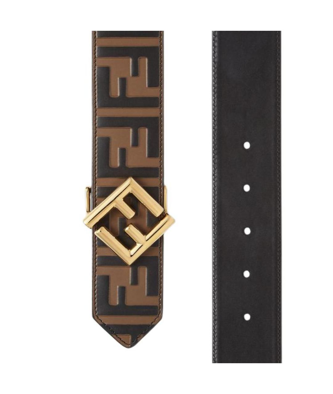 FENDI Коричневый ремень, фото 3