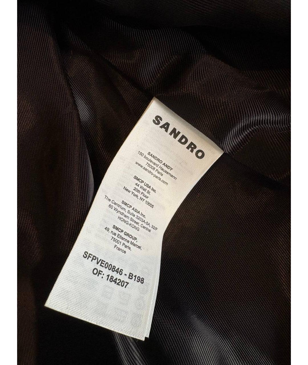 SANDRO Серый шерстяной жакет/пиджак, фото 5