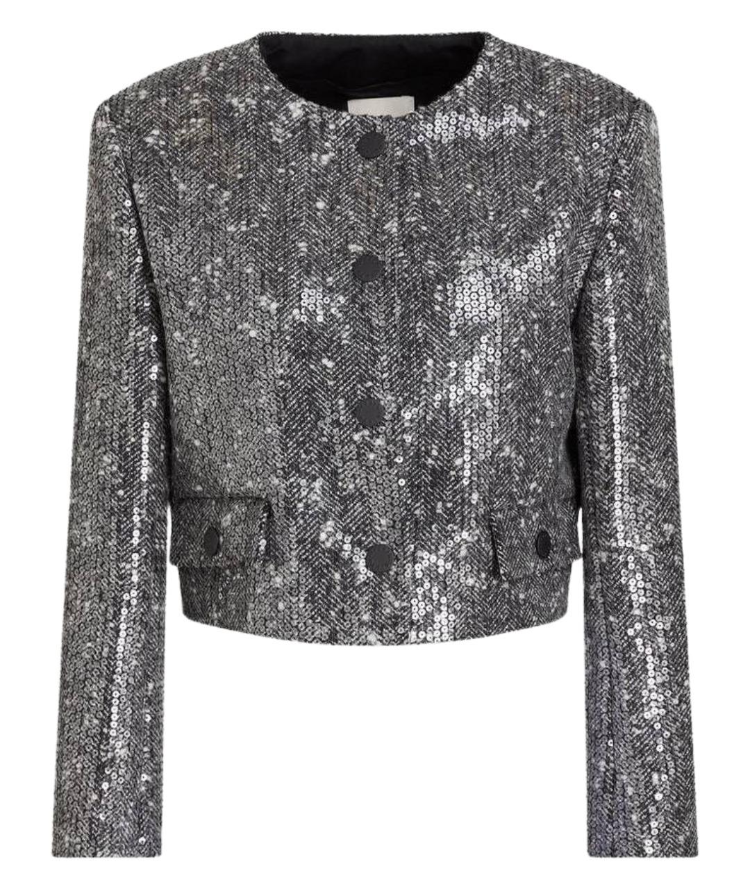 SANDRO Серый шерстяной жакет/пиджак, фото 1