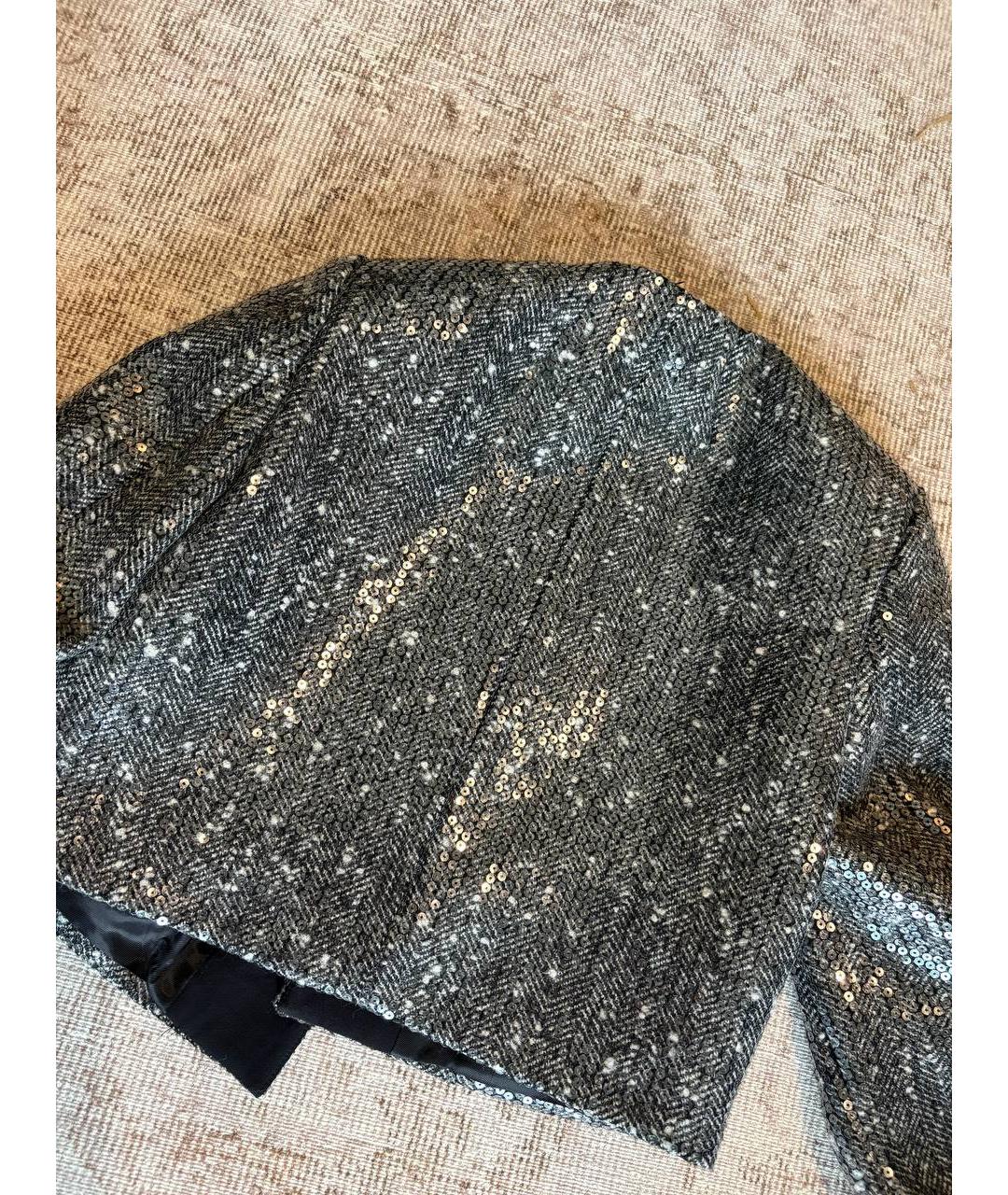 SANDRO Серый шерстяной жакет/пиджак, фото 2