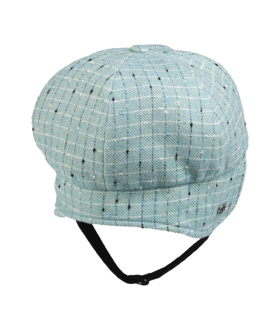 GUCCI Голубая шерстяная шляпа, фото 3