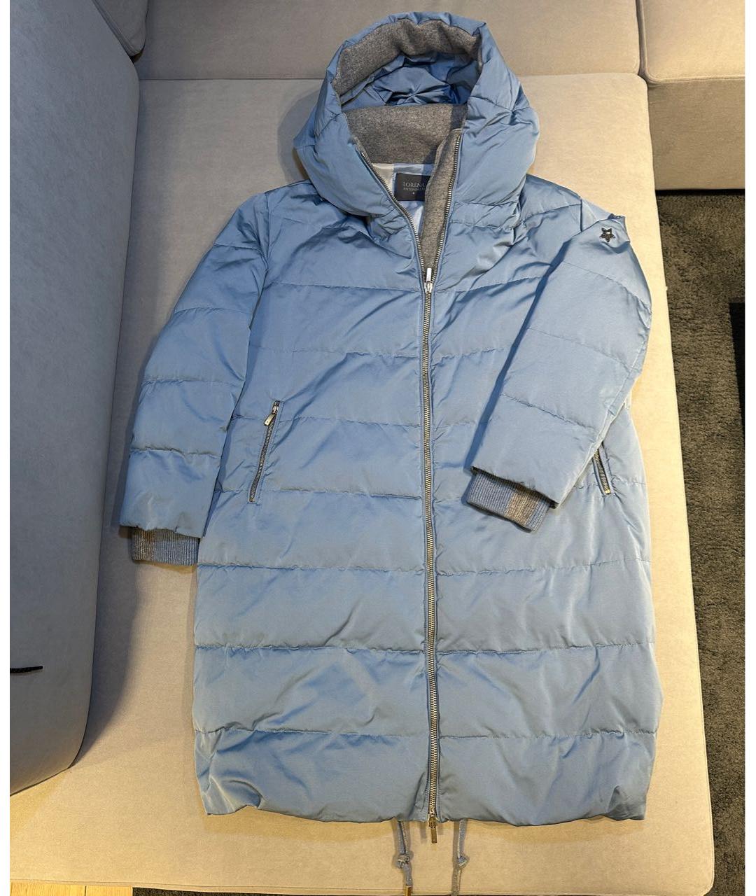 LORENA ANTONIAZZI Голубой кашемировый пуховик, фото 5