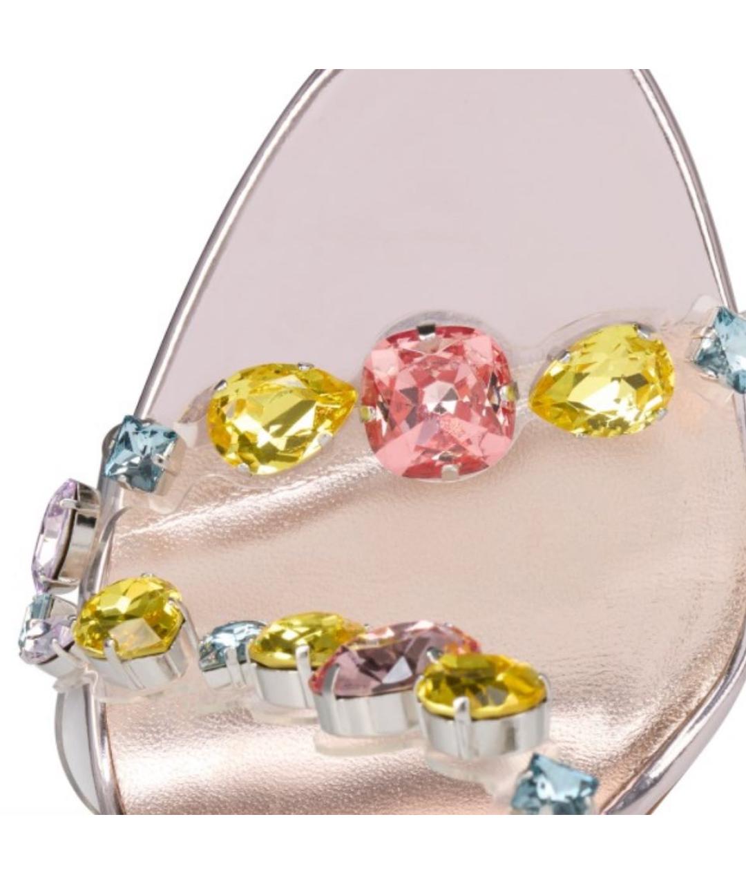 CHRISTIAN LOUBOUTIN Мульти кожаные босоножки, фото 3