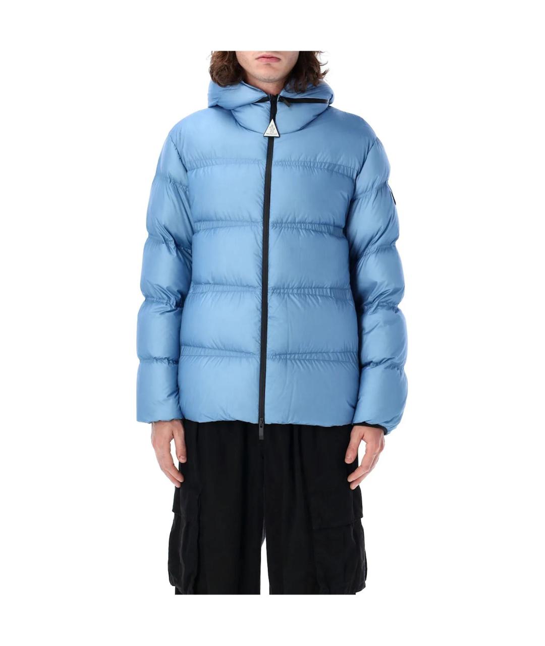MONCLER Голубой пуховик, фото 3