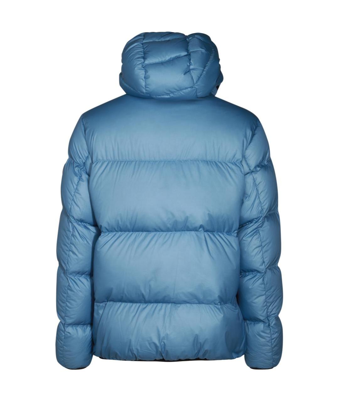 MONCLER Голубой пуховик, фото 2