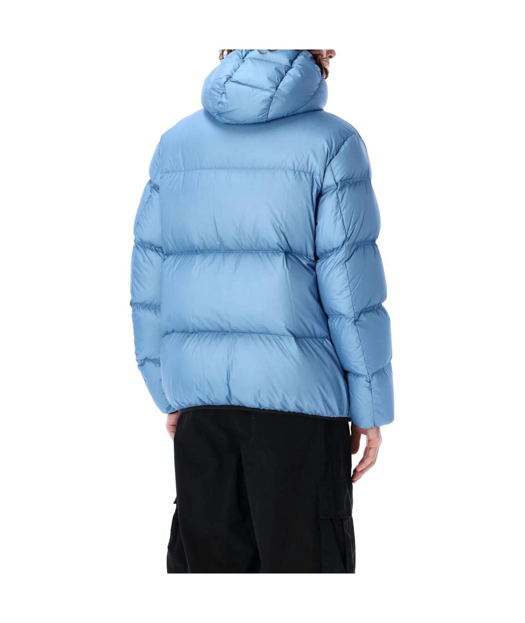 MONCLER Голубой пуховик, фото 4