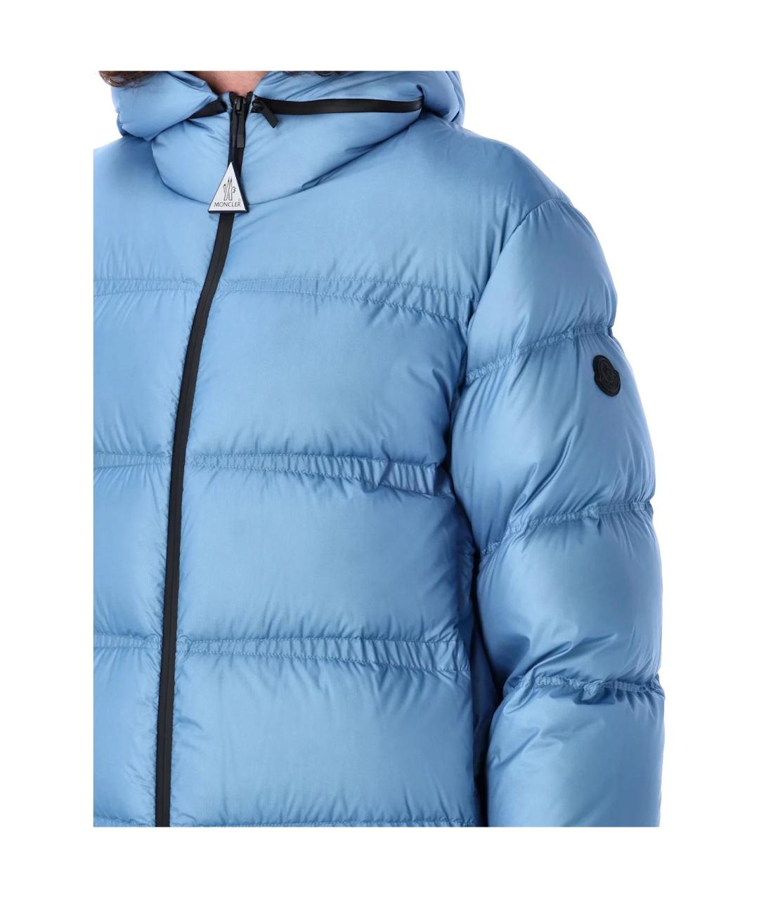 MONCLER Голубой пуховик, фото 5