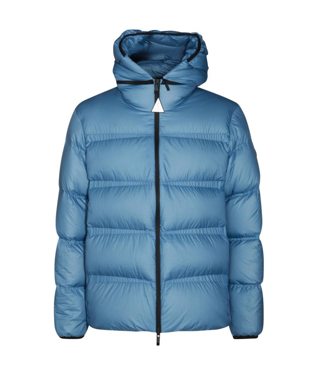 MONCLER Голубой пуховик, фото 1