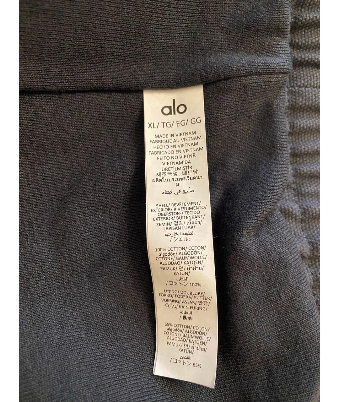 ALO YOGA Антрацитовая хлопковая куртка, фото 4