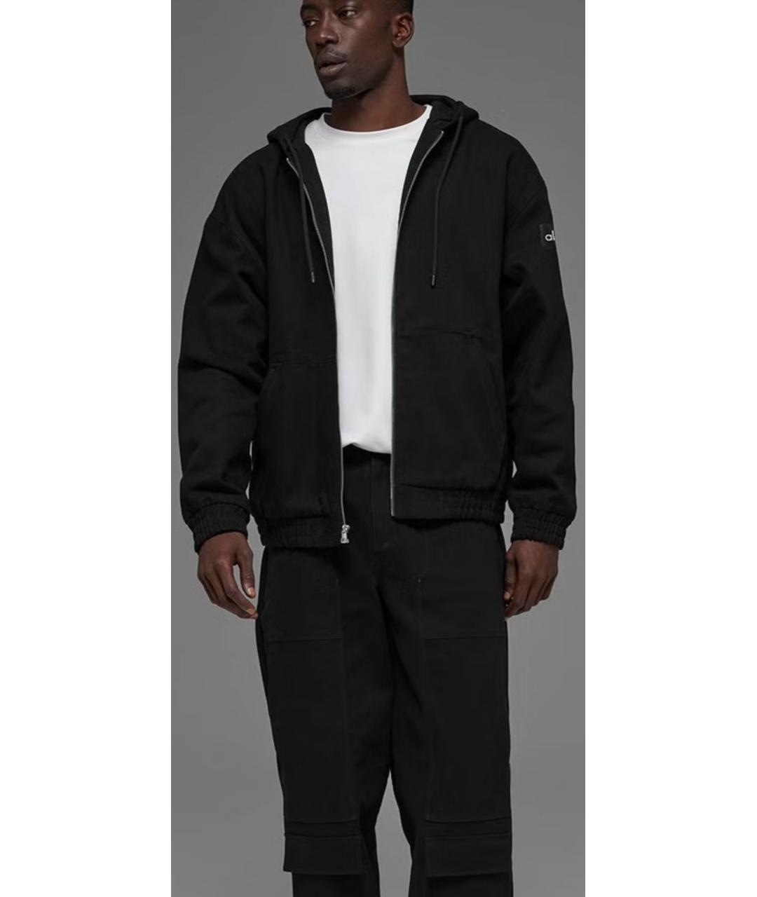 ALO YOGA Антрацитовая хлопковая куртка, фото 2