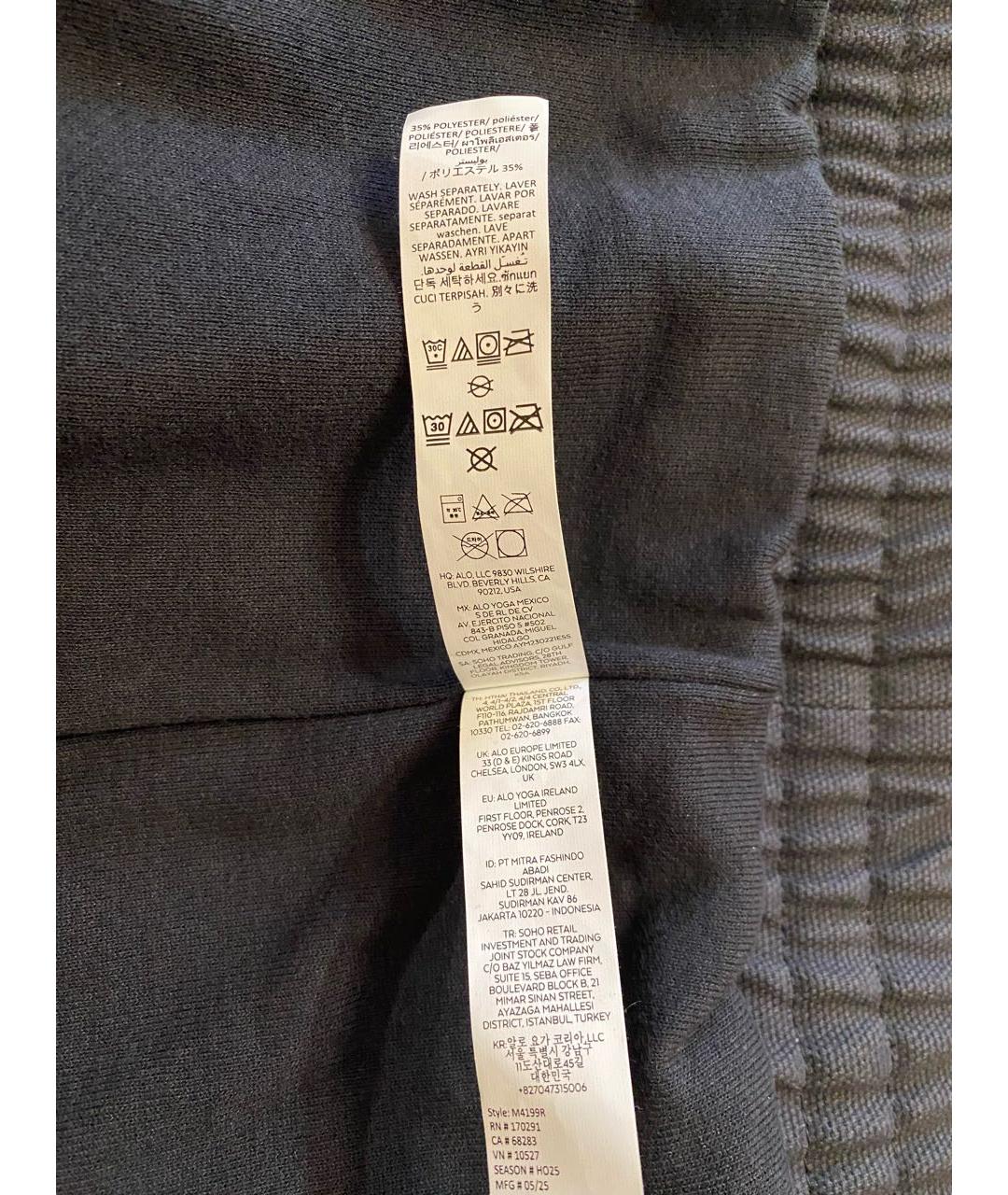 ALO YOGA Антрацитовая хлопковая куртка, фото 8