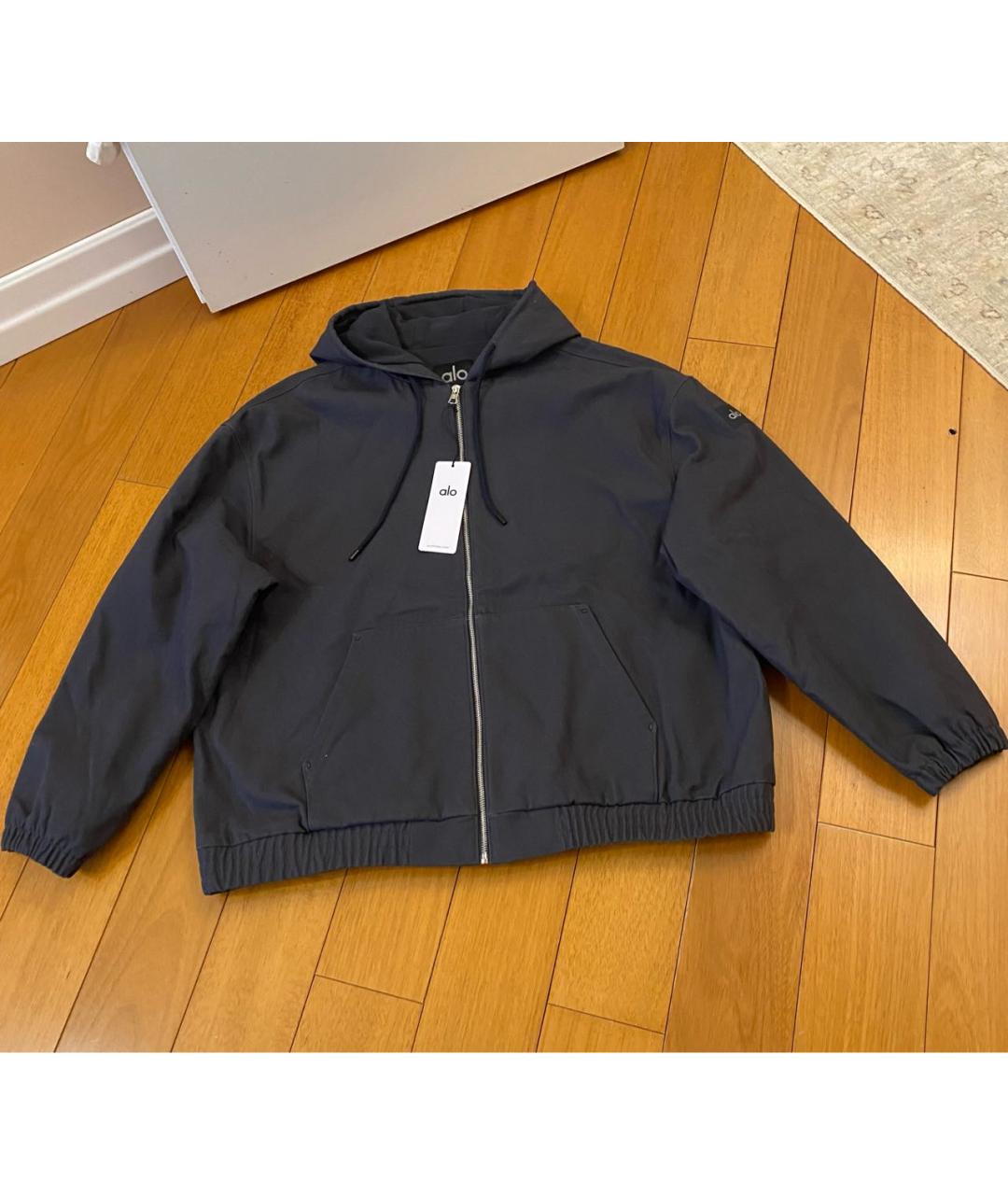ALO YOGA Антрацитовая хлопковая куртка, фото 9