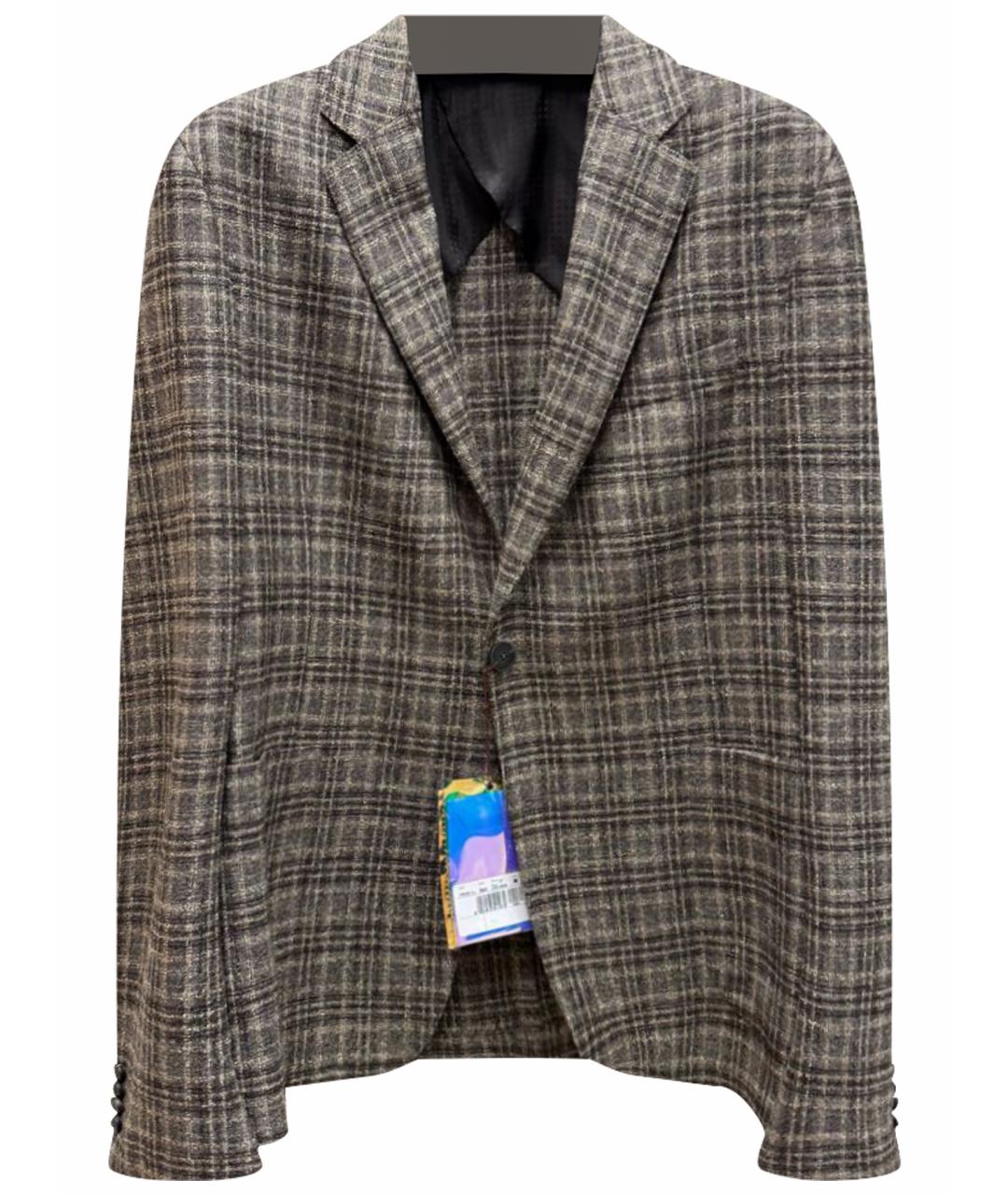 PAL ZILERI Коричневый шерстяной пиджак, фото 1