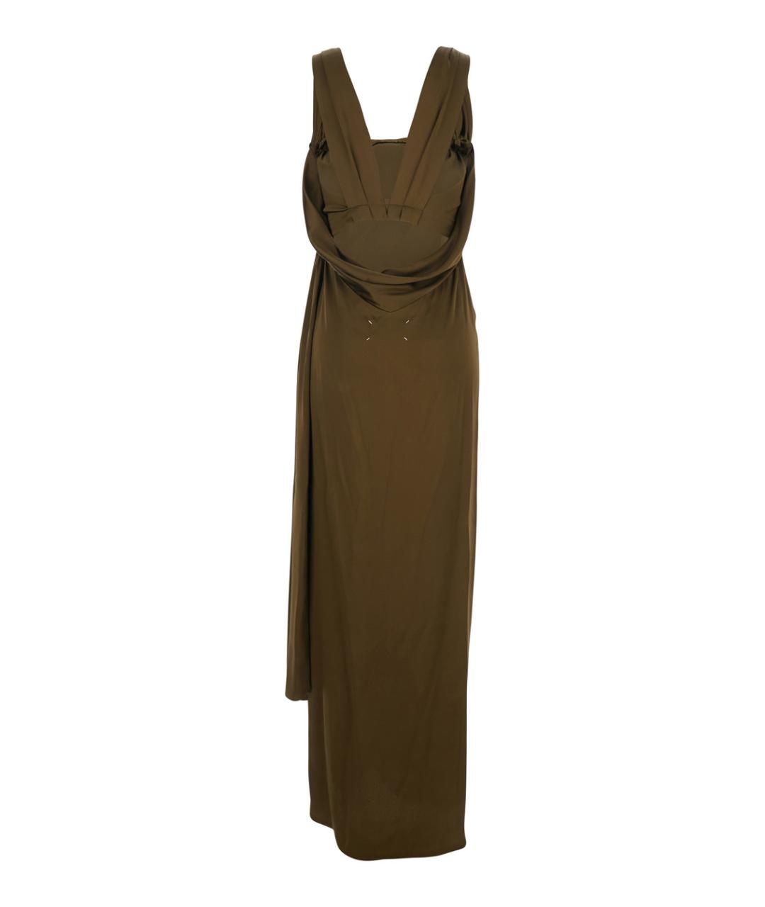 MAISON MARGIELA Коричневое ацетатное вечернее платье, фото 2