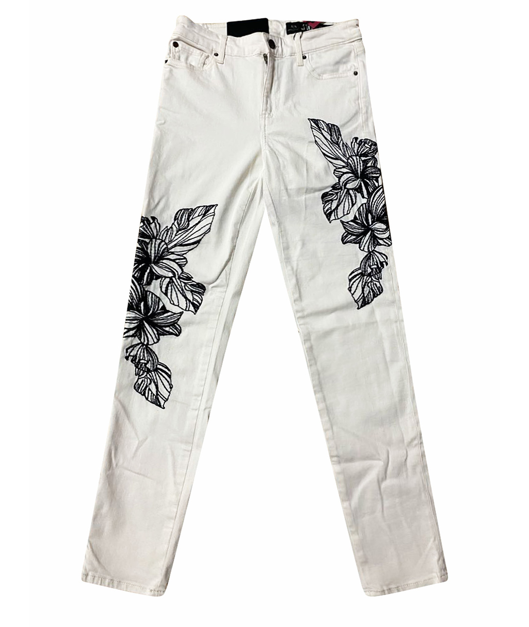 ARMANI EXCHANGE Белые хлопковые джинсы слим, фото 1