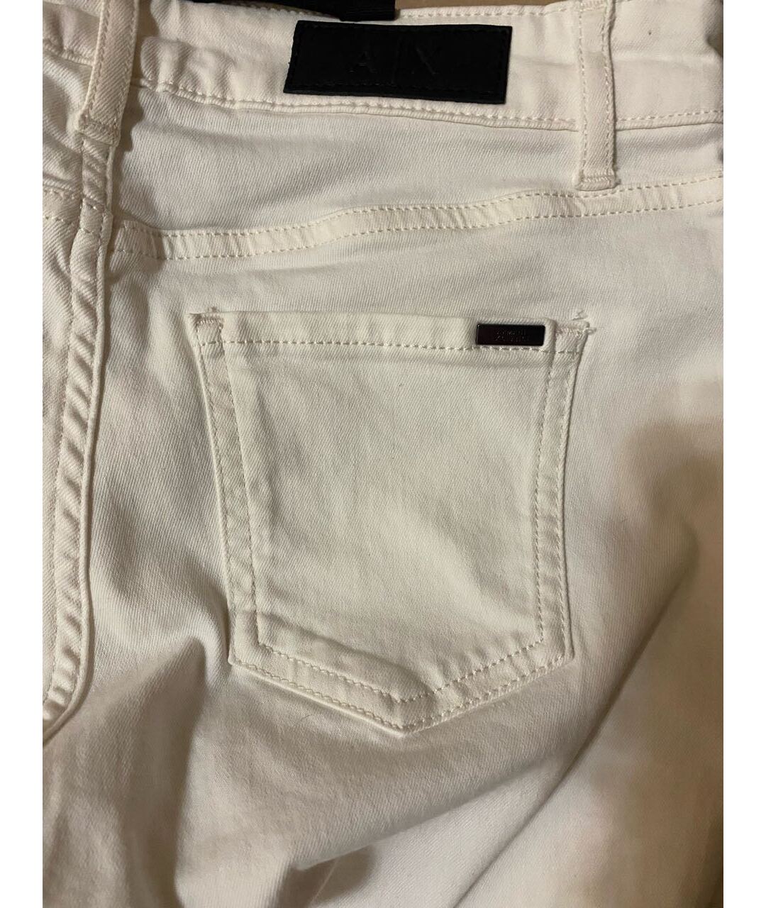 ARMANI EXCHANGE Белые хлопковые джинсы слим, фото 4