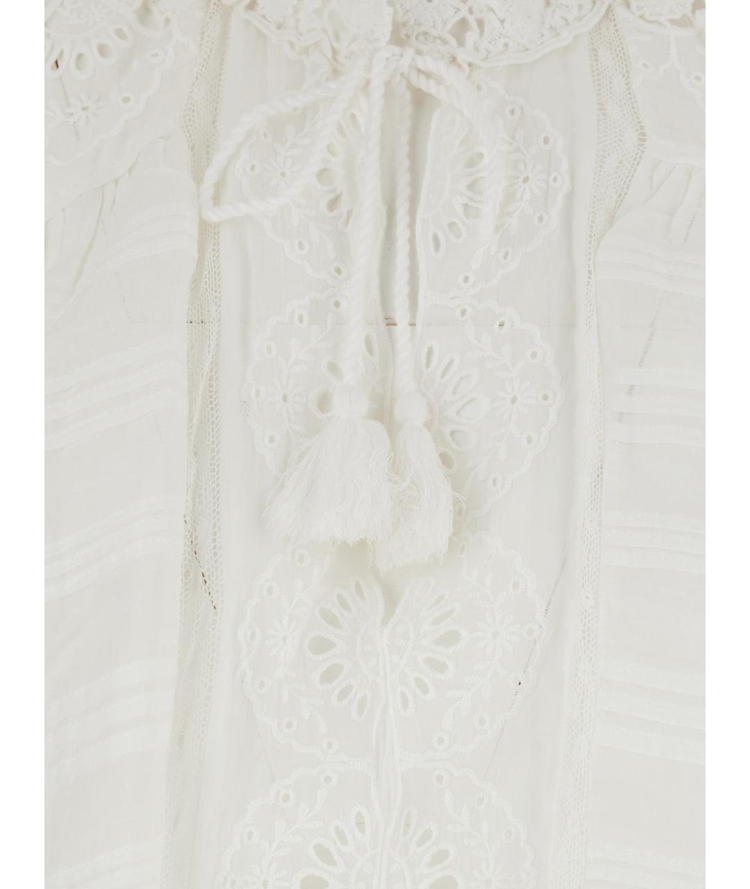 ISABEL MARANT Белое хлопковое повседневное платье, фото 3