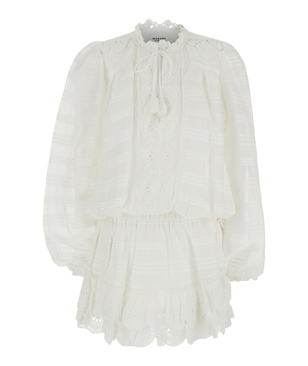 ISABEL MARANT Белое хлопковое повседневное платье, фото 1