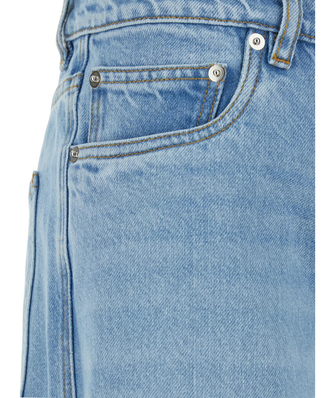 COPERNI Голубые хлопковые прямые джинсы, фото 3