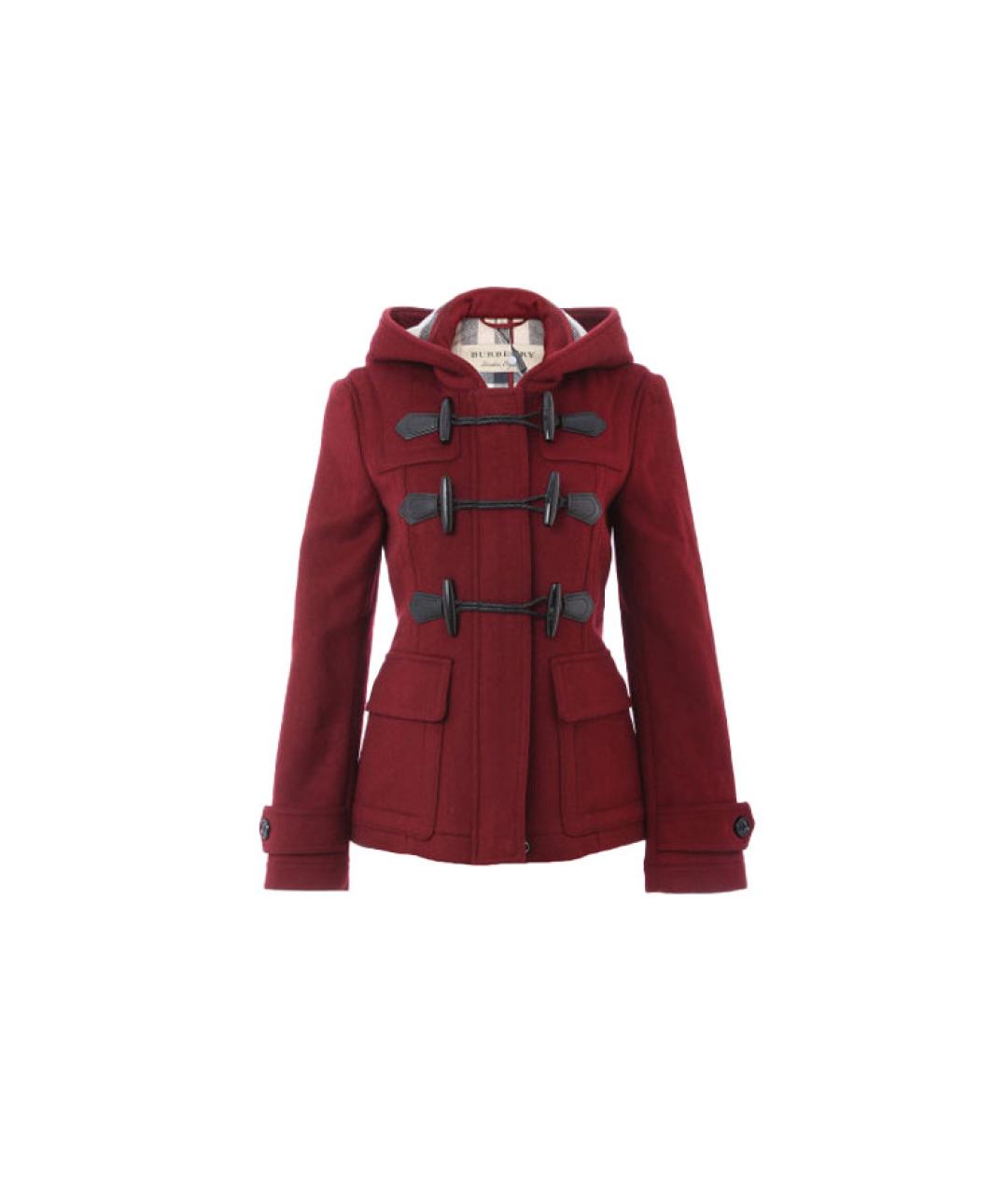 BURBERRY Красное пальто, фото 1