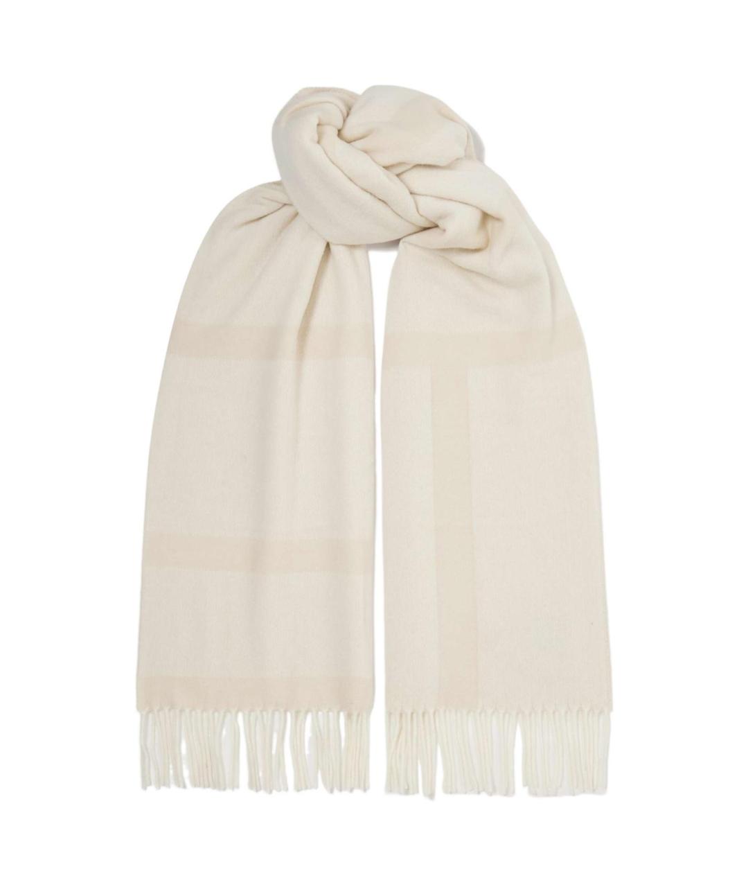 TOTEME Бежевый шерстяной шарф, фото 1