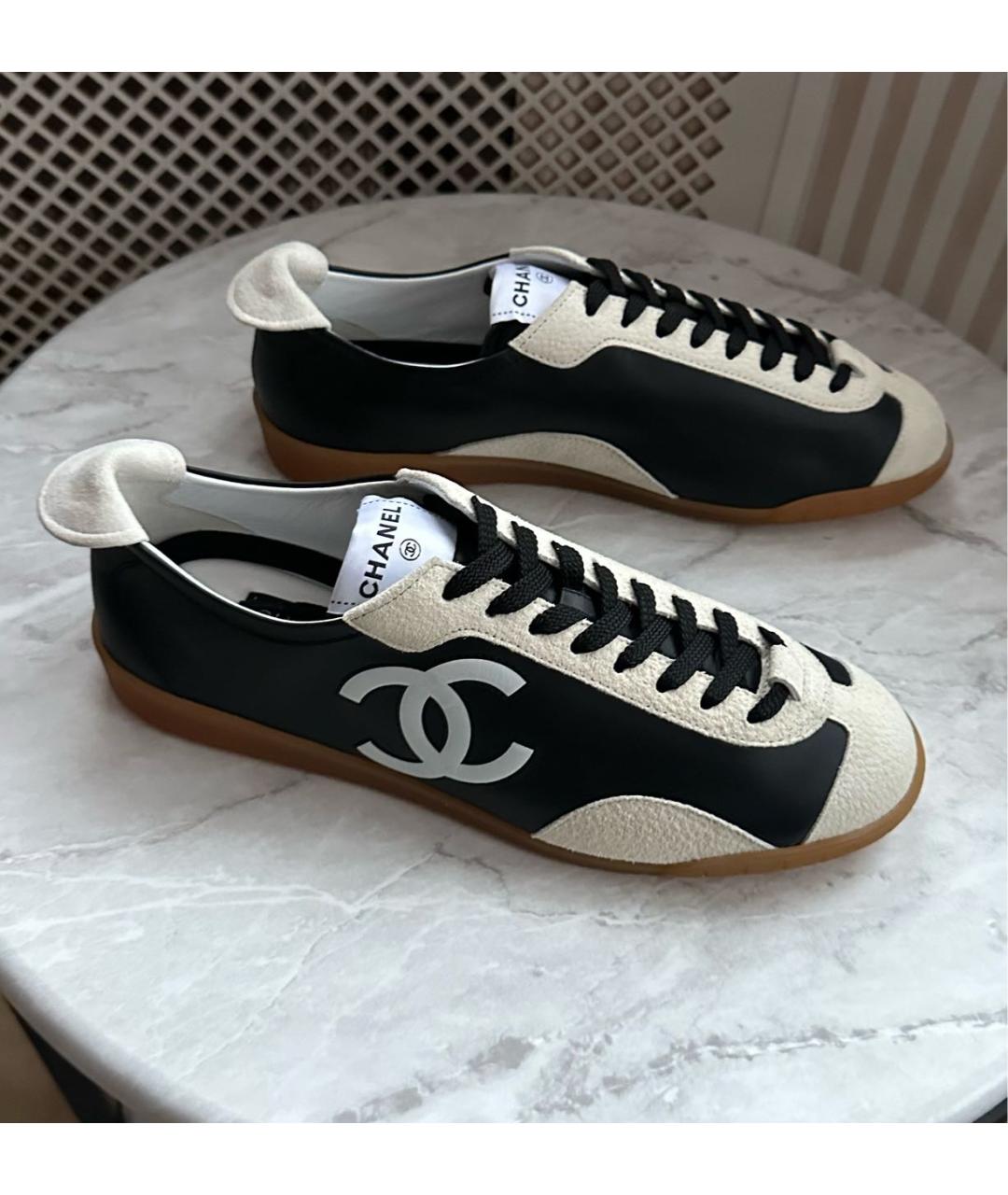 CHANEL Черные кеды, фото 3