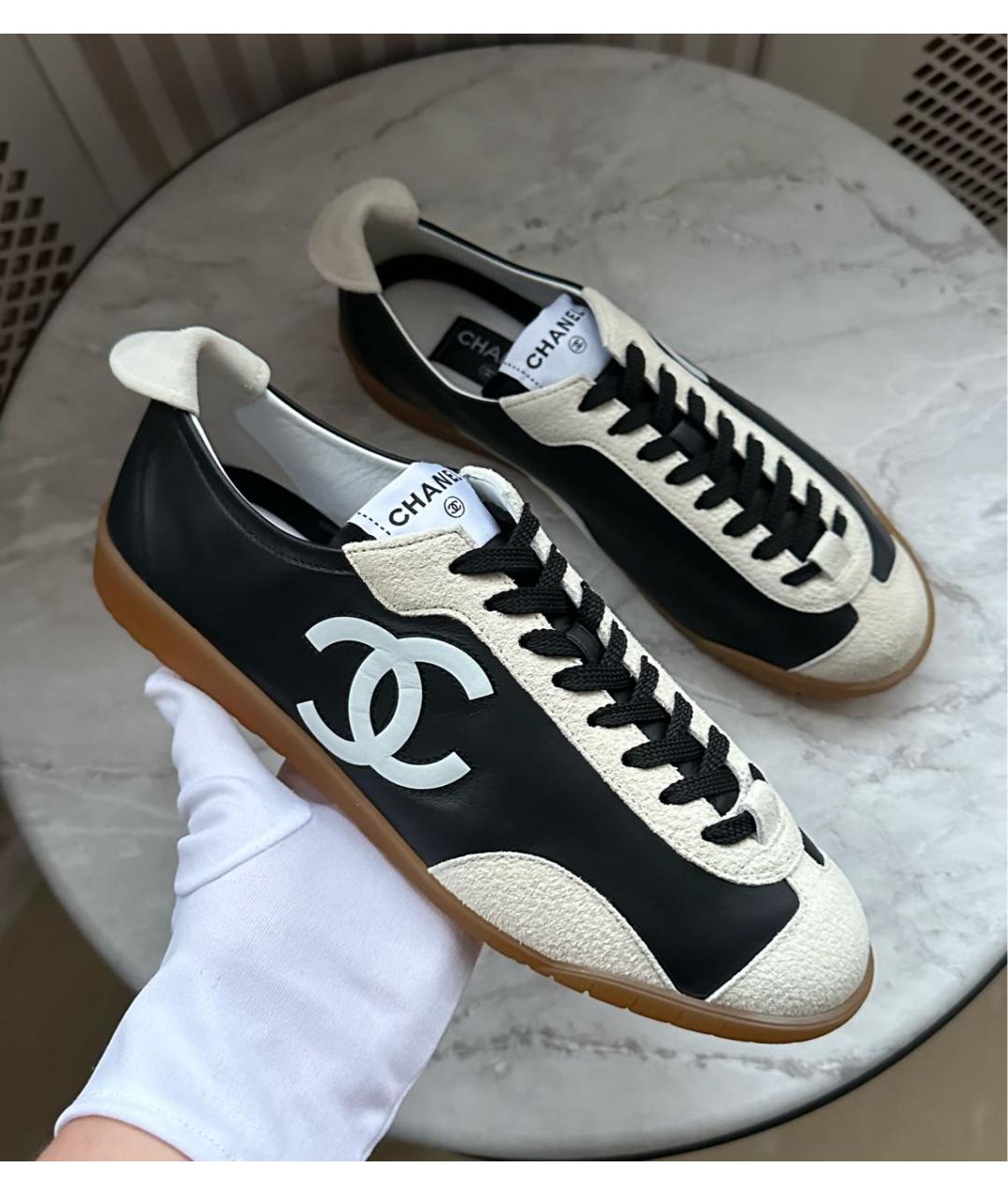 CHANEL Черные кеды, фото 2